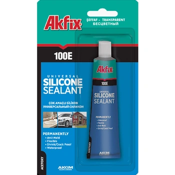 Akfix 100E Силикон, 50 мл, прозрачный