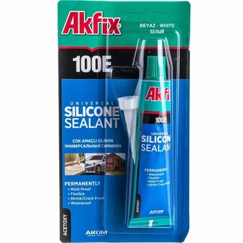 Akfix 100E Силикон, 50 мл, белый