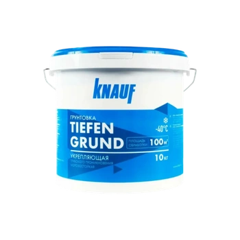 Грунтовка укрепляющая глубокого проникновения Кнауф-Тифенгрунд, 10 кг.